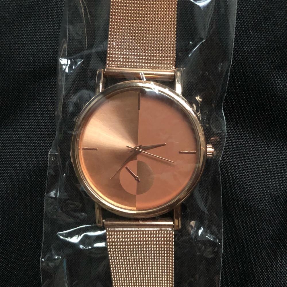 Rose gold watch